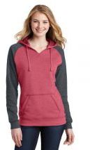 District® Women's Lightweight Fleece Raglan Hoodie